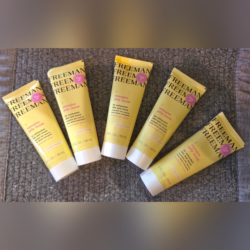 Freeman Energize Yuzu Lemon Jelly Facial Mask - Pack of 5